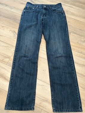 Armani Jeans Men's Bootcut Dark Indigo Denim